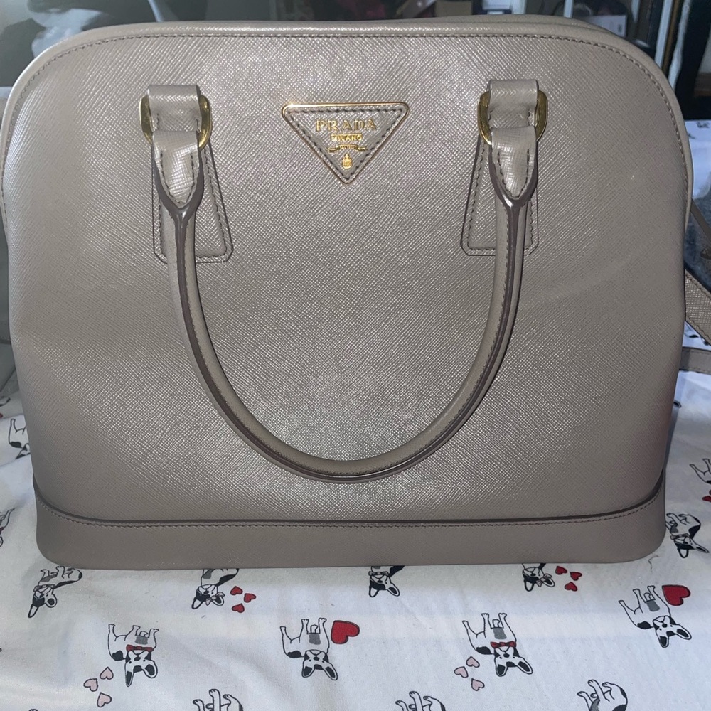 Prada Saffiano Lux Dome Tote